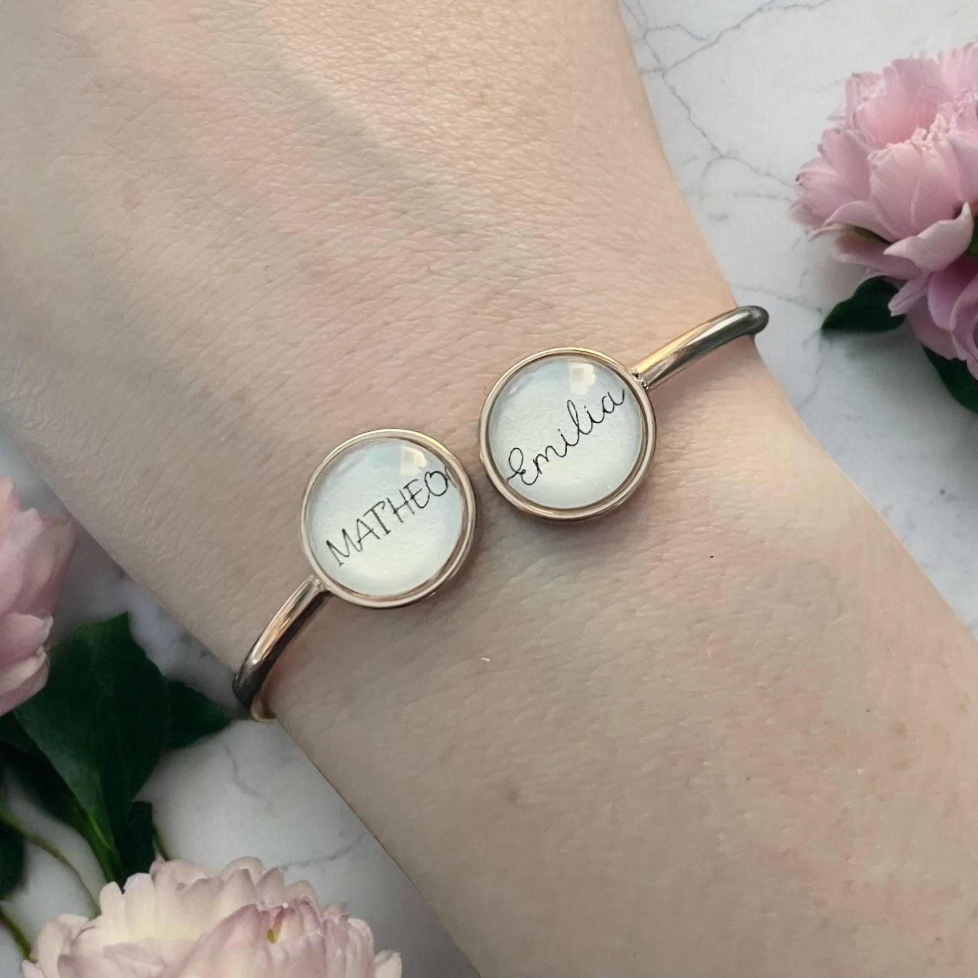 Armband Personalisiert Roségold Gold Silber Edelstahl Armreif Armband Personalisiert Roségold Gold Silber Edelstahl Armreif von Sweetlittlelove24