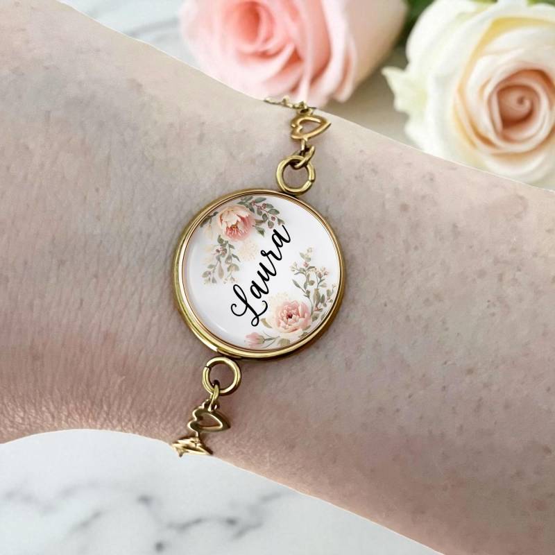 Armkette Mit Namen Personalisiert Gold Geschenk von Sweetlittlelove24