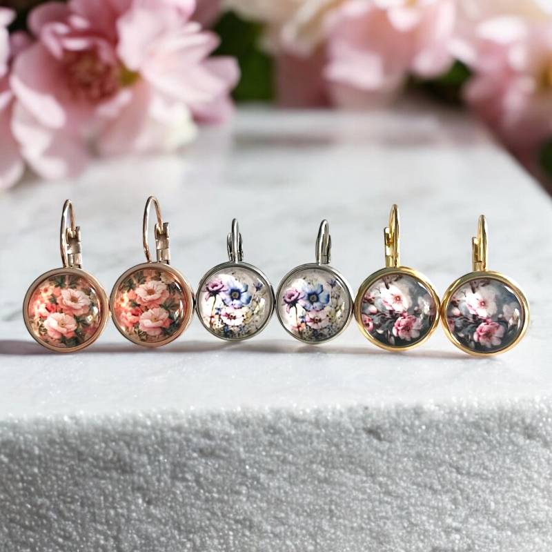 Edelstahl Ohrringe Ohrstecker Ohrhänger Gold Silber Roségold Mit Blumen Bunt Damen Mädchen Schmuck Geschenk Edelstahl Ohrringe Ohrstecker Ohrhänger Gold Silber Roségold Mit Blumen Bunt Damen Mädchen Schmuck Geschenk von Sweetlittlelove24