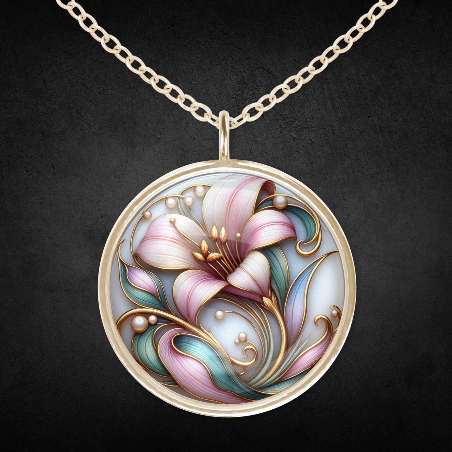 Halskette Gold Mit Anhänger Damen Schmuck Geburtstagsgeschenk Halskette Gold Mit Anhänger Damen Schmuck Geburtstagsgeschenk von Sweetlittlelove24