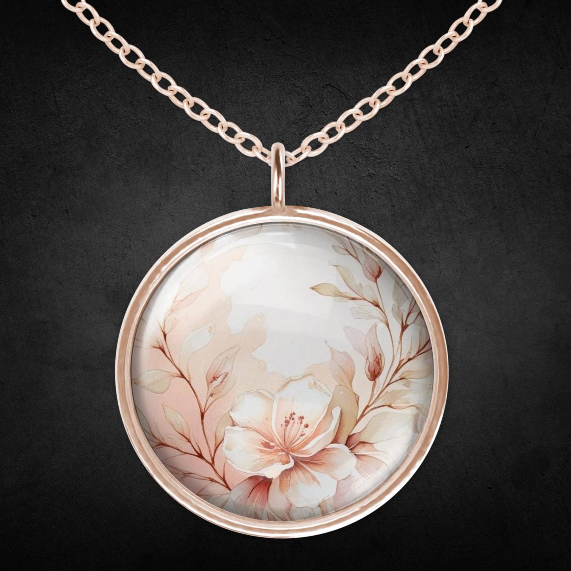 Halskette Roségold Damen Edelstahl Schmuck Halskette Roségold Damen Edelstahl Schmuck von Sweetlittlelove24