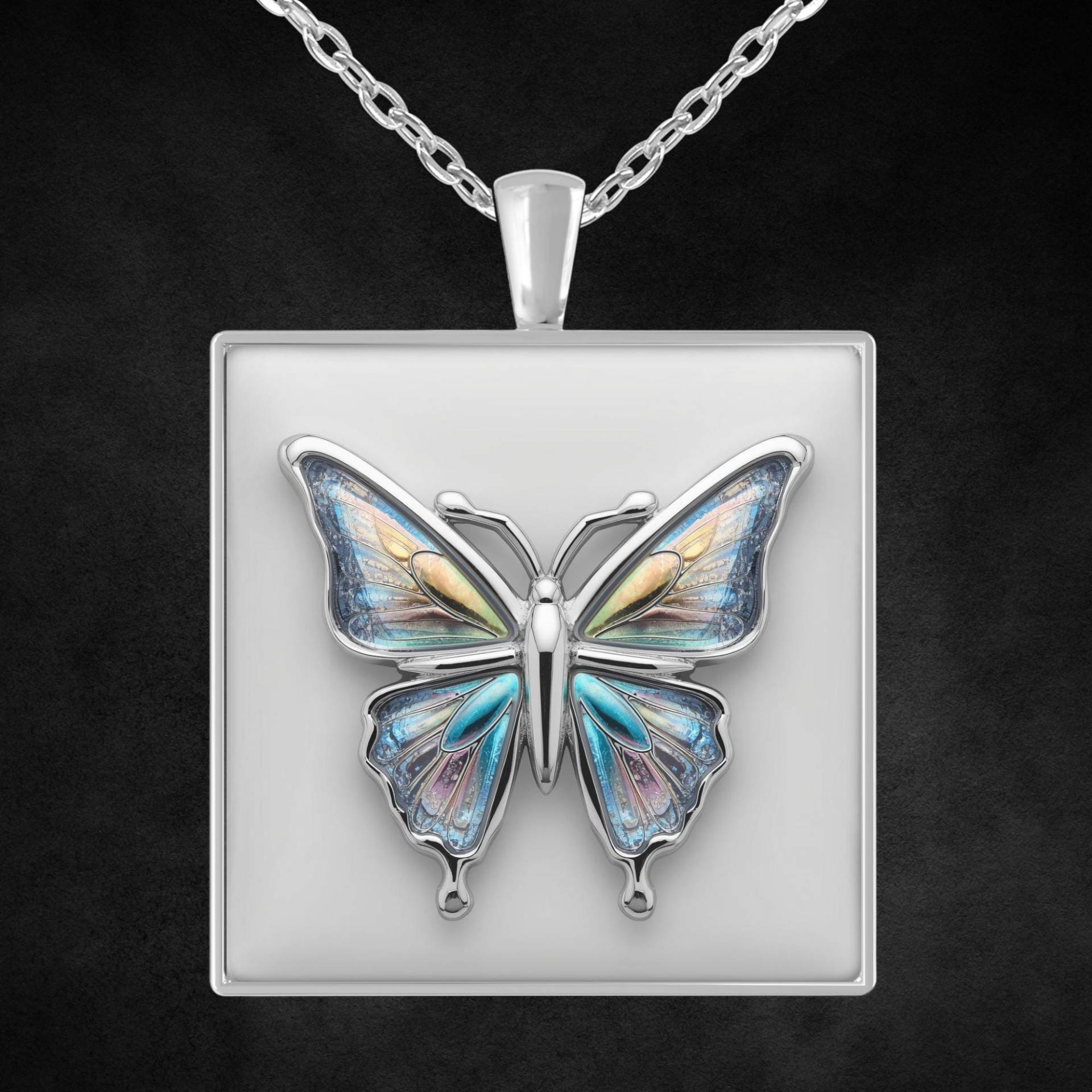 Halskette Silber Schmetterling von Sweetlittlelove24