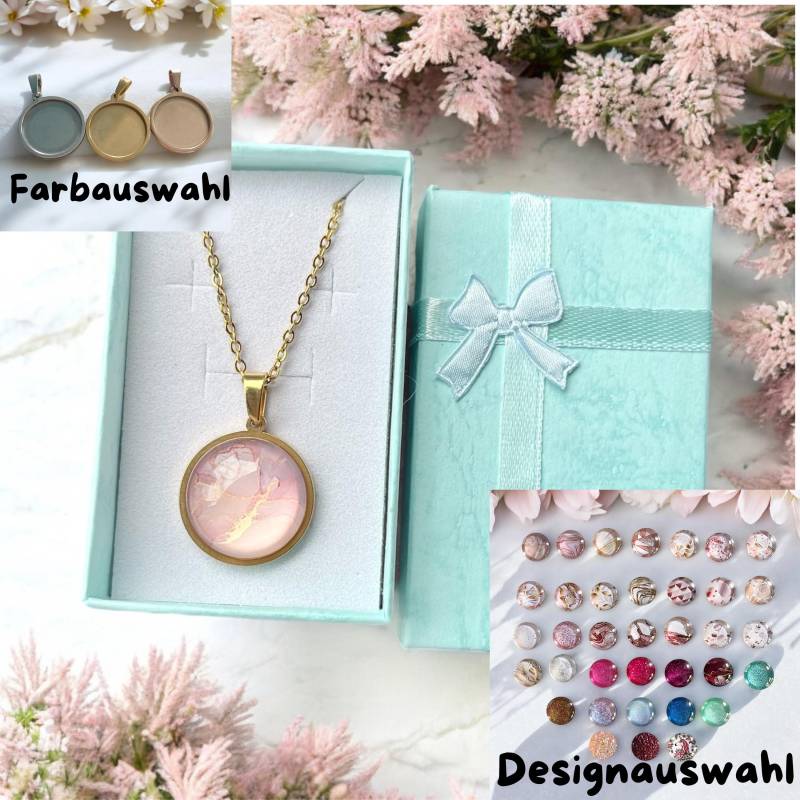 Kette Gold Halskette Mit Anhänger Mädchen Frauen Schmuck Edelstahl von Sweetlittlelove24