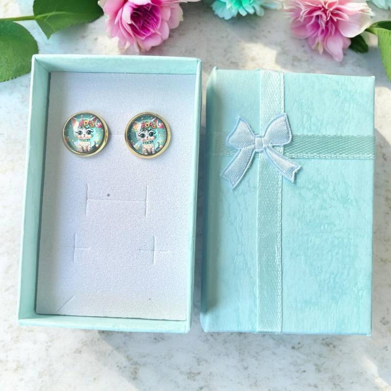 Ohrringe Katzen Ohrstecker Gold Silber Roségold Tiermotiv Tiere Bunt Motiv Kinder Mädchen Geschenk Ohrringe Katzen Ohrstecker Gold Silber Roségold Tiermotiv Tiere Bunt Motiv Kinder Mädchen Geschenk von Sweetlittlelove24