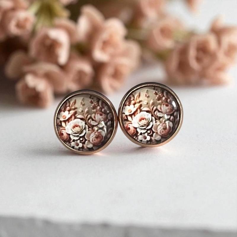 Ohrstecker Ohrringe Blumen Roségold Ohrstecker Ohrringe Blumen Roségold von Sweetlittlelove24