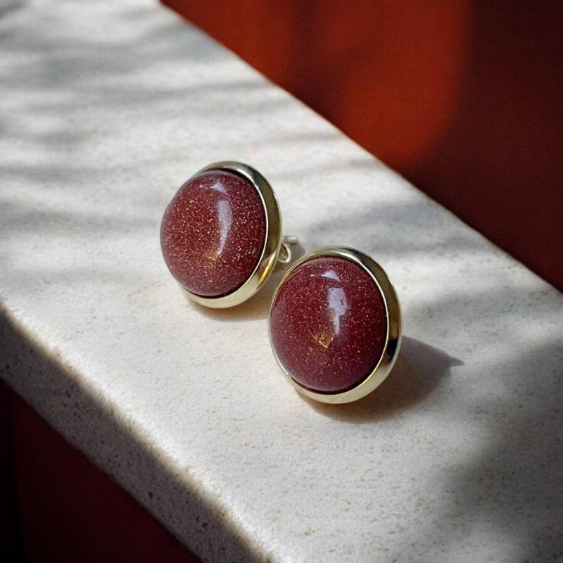 Ohrstecker Ohrringe Silber Gold Roségold Schimmernd Glänzend Edelstein Goldfluss Damen Geschenk Schmuck Ohrstecker Ohrringe Silber Gold Roségold Schimmernd Glänzend Edelstein Goldfluss Damen Geschenk Schmuck von Sweetlittlelove24