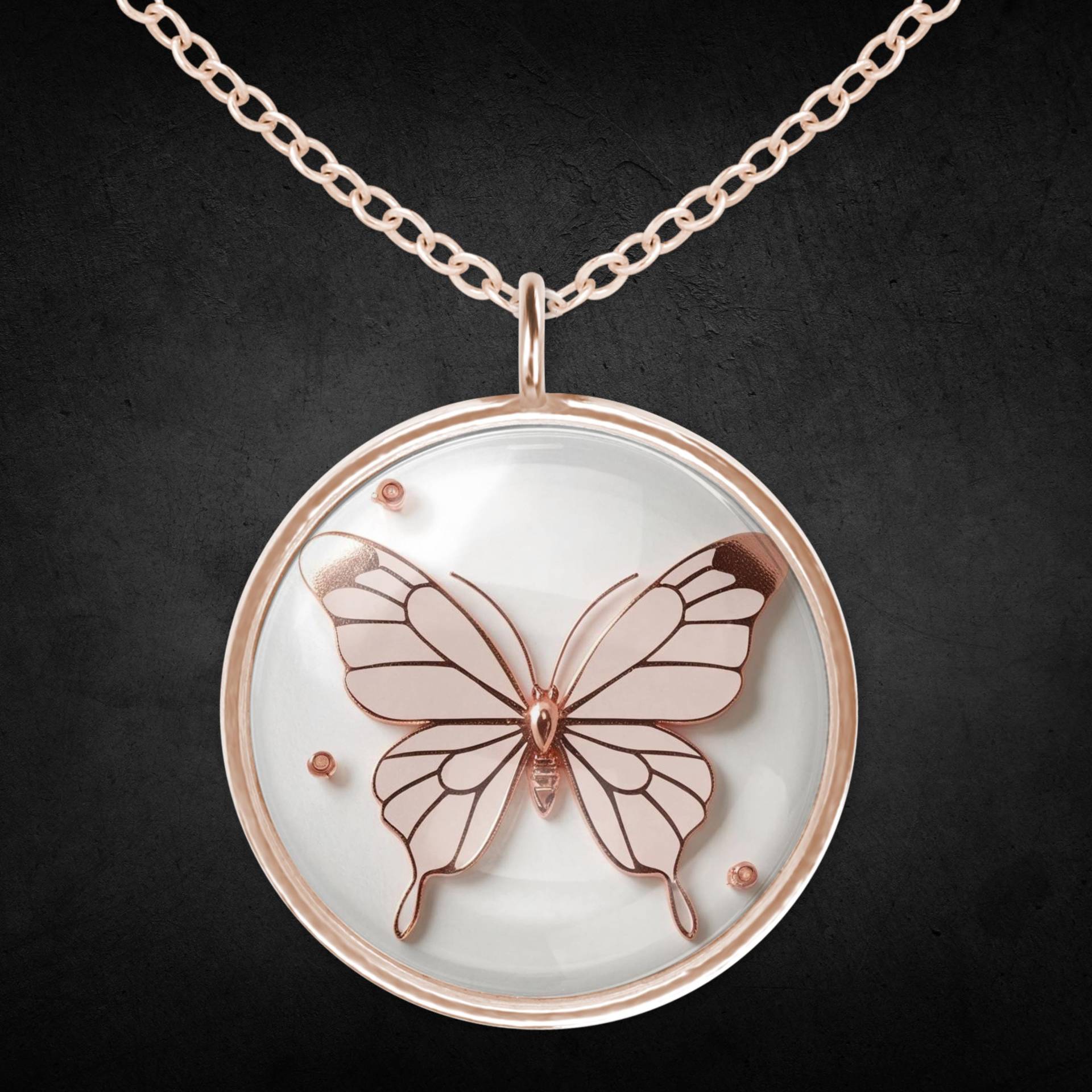 Schmetterling Kette Halskette Roségold Mädchen Frau Geschenk Schmetterling Kette Halskette Roségold Mädchen Frau Geschenk von Sweetlittlelove24