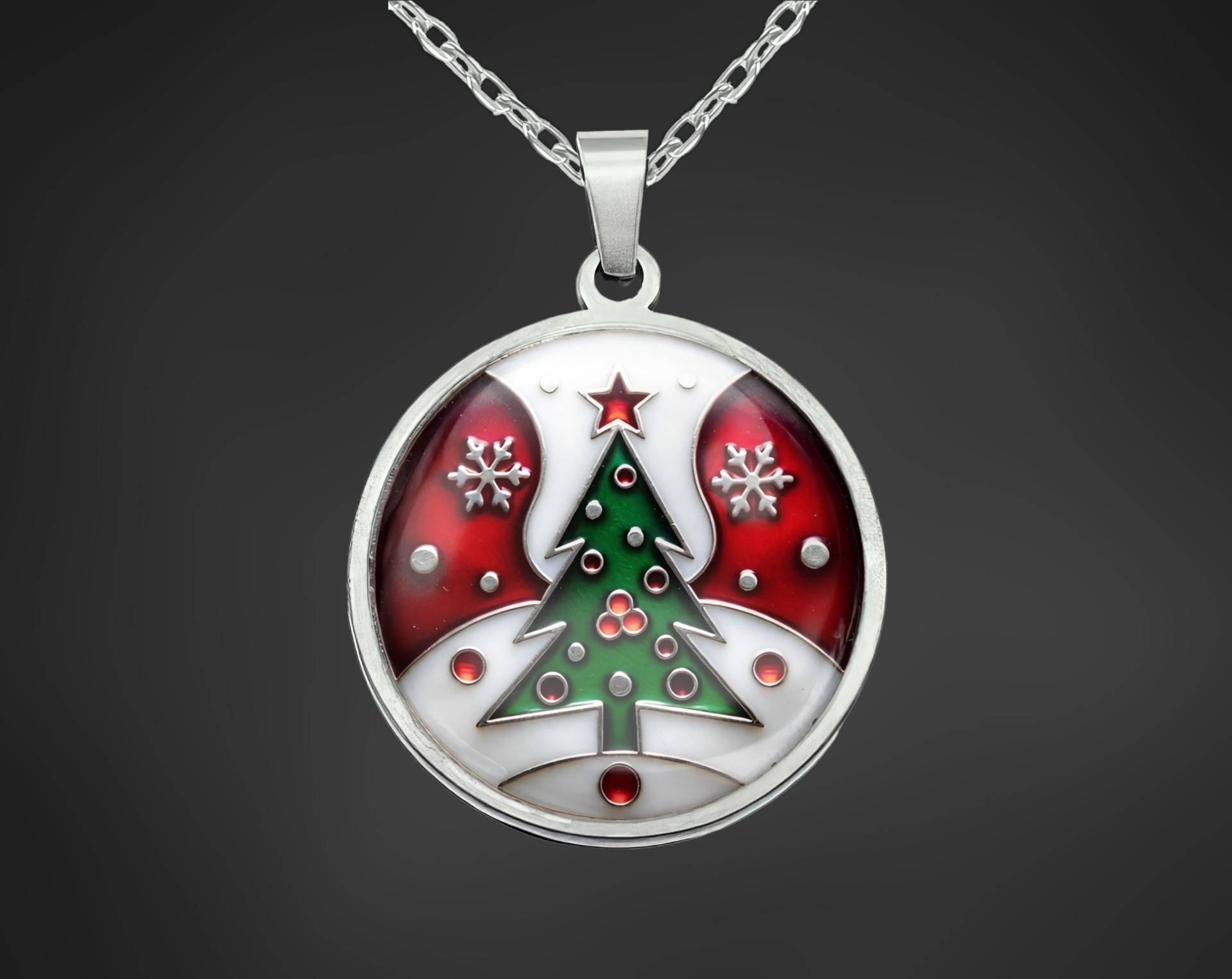 Weihnachts Halskette Kette Weihnachten Edelstahl Schmuck von Sweetlittlelove24