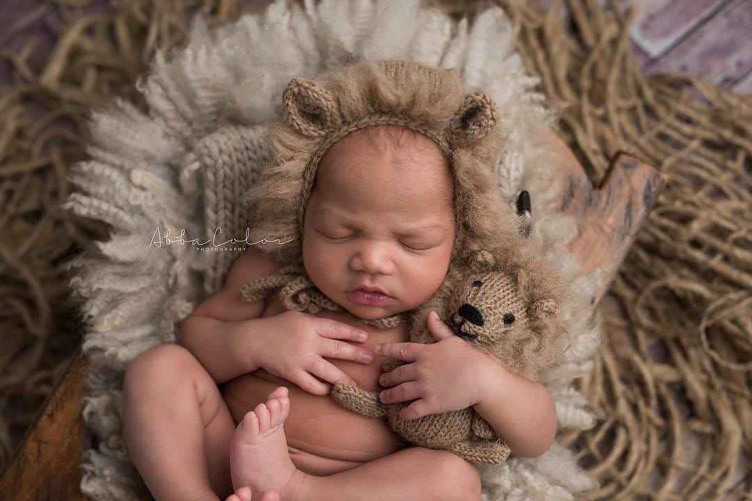 Neugeborenen Fotografie Requisite, Löwe Hand Stricken Mütze Und Stoff, Auf Bestellung Gefertigt, Größe von Sweetpeahatsandmore