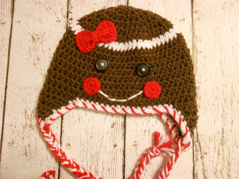 Crochet Lebkuchen Mann Hut - Mädchen Oder Junge Neugeborenen Zu Erwachsenen von SweetpeasAlley