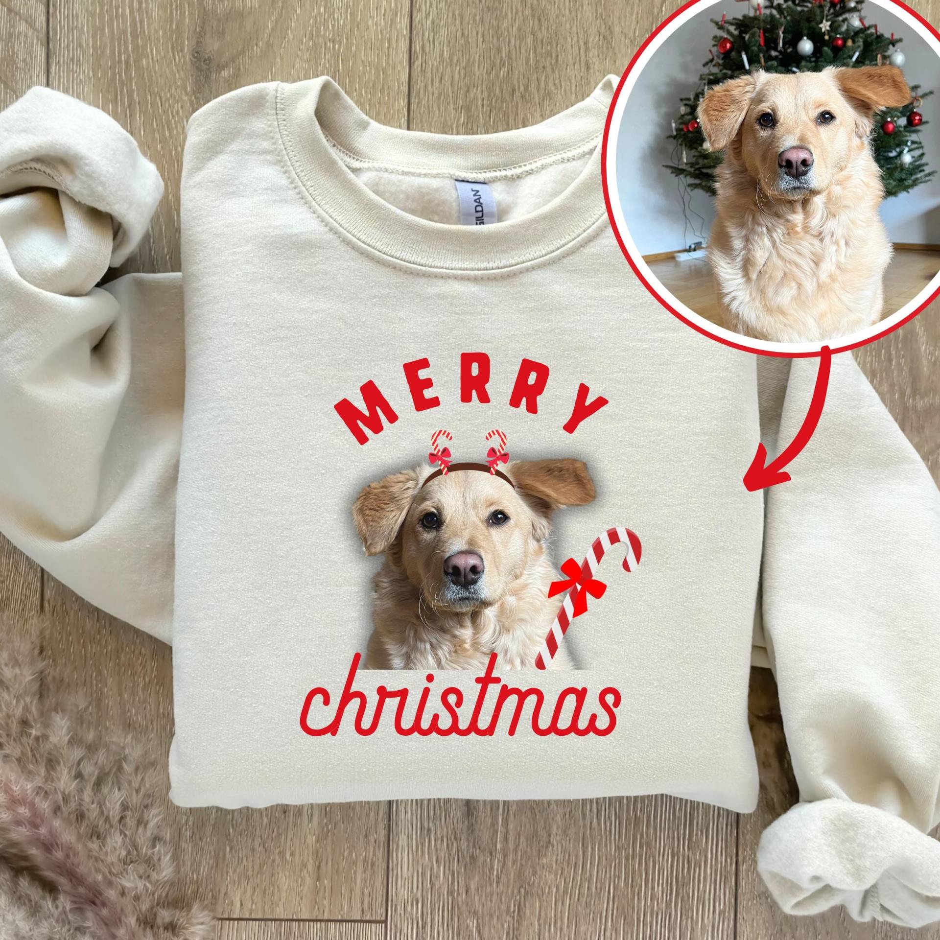 Weihnachtspullover Hund Personalisiert, Ugly Christmas Sweater, Lustiger Pullover Weihnachten, Personalisierte Hundegeschenke, Hundeliebhaber von Sweets4Soul