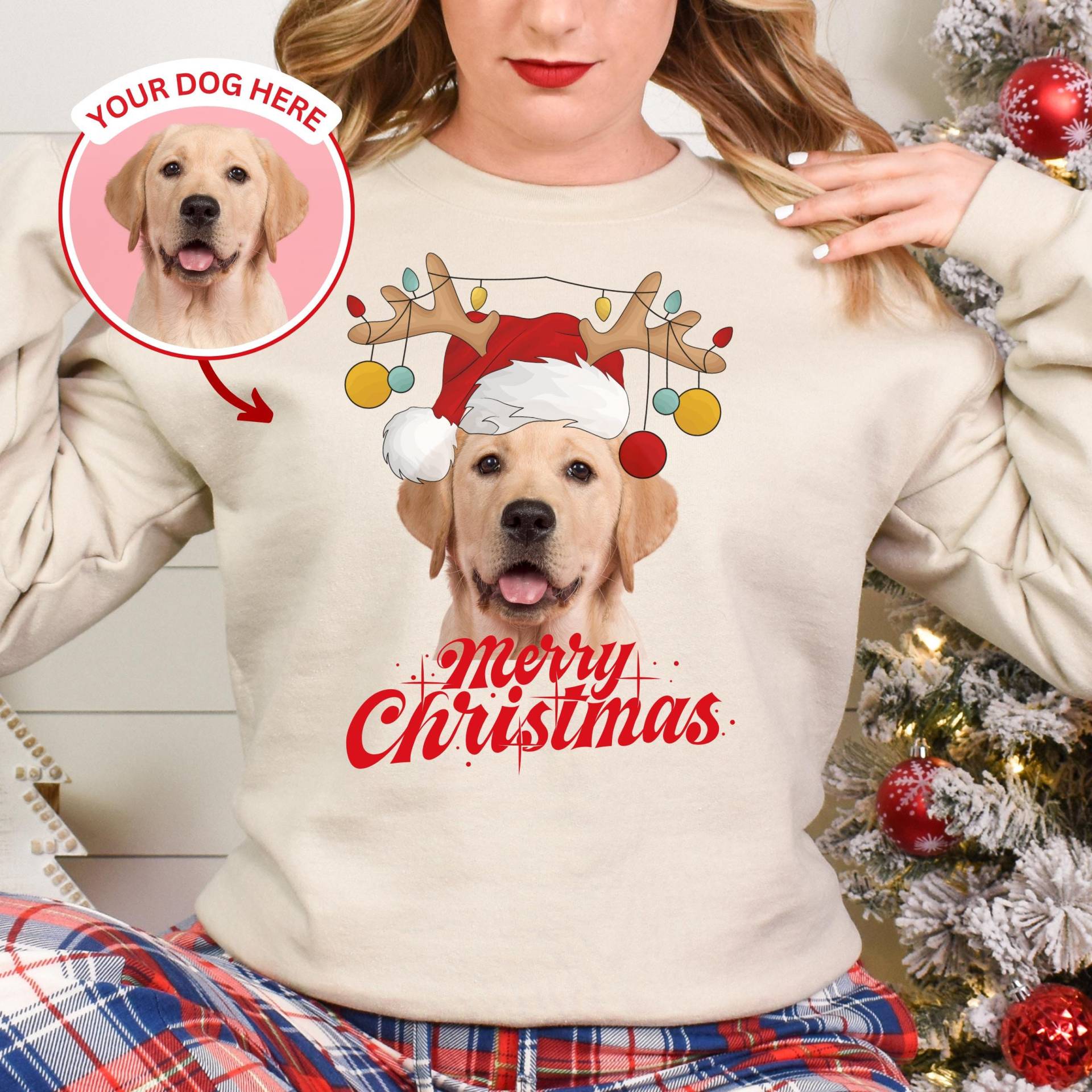 Weihnachtspullover Hund Personalisiert, Ugly Christmas Sweater, Lustiger Pullover Weihnachten, Personalisierte Hundegeschenke, Hundeliebhaber von Sweets4Soul