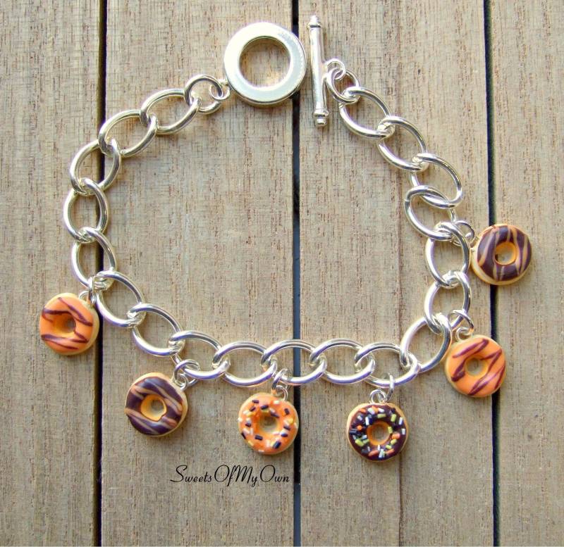 Halloween Donut Armband - Halloween/Herbst Schmuck Handgefertigt Mit Polymer Clay Mto Halloween Donut Armband - Halloween/Herbst Schmuck Handgefertigt Mit Polymer Clay Mto von SweetsOfMyOwn