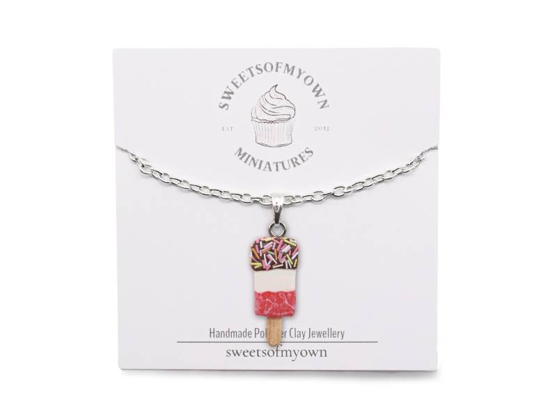 Ice Lolly - Anhänger/Halskette Sommer Anhänger Schmuck Handgefertigt in Großbritannien Mit Fimo von SweetsOfMyOwn
