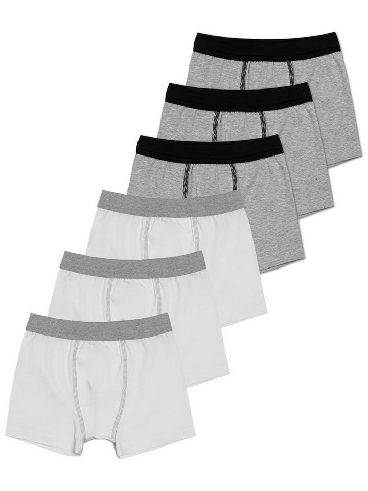 Sweety for Kids Boxershorts 6er Sparpack Knaben Shorts Single Jersey (Spar-Set, 6-St) gerader Beinausschnitt von Sweety for Kids