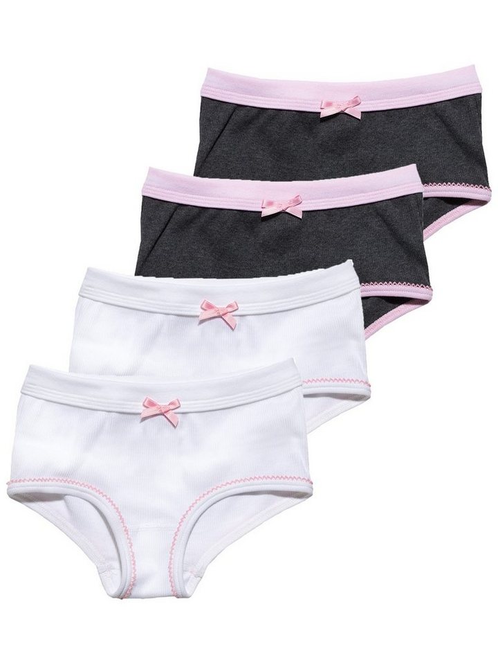 Sweety for Kids Slip 4er Sparpack Mädchen Hipster Doppelripp (Spar-Set, 4-St) hohe Markenqualität von Sweety for Kids