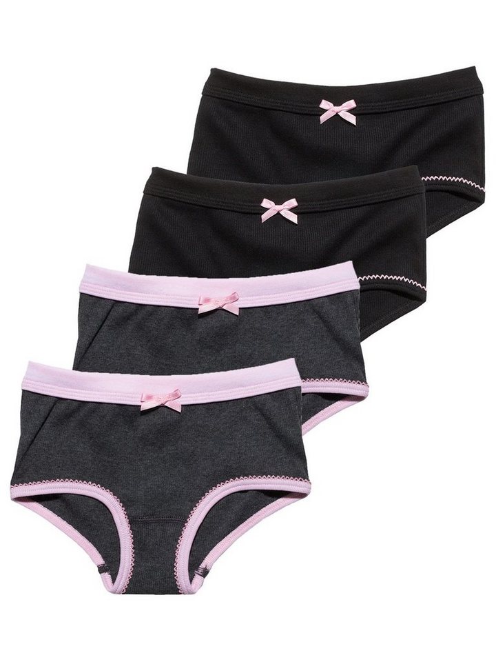 Sweety for Kids Slip 4er Sparpack Mädchen Hipster Doppelripp (Spar-Set, 4-St) hohe Markenqualität von Sweety for Kids