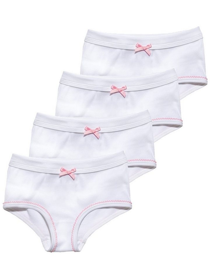 Sweety for Kids Slip 4er Sparpack Mädchen Hipster Doppelripp (Spar-Set, 4-St) hohe Markenqualität von Sweety for Kids