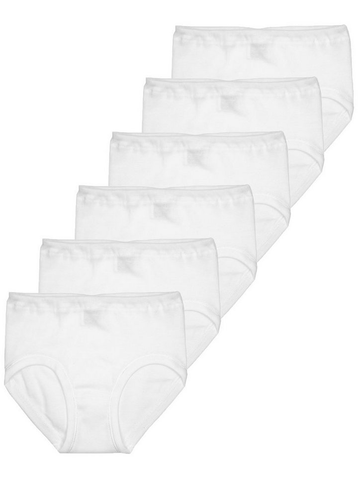 Sweety for Kids Slip 6er Sparpack Mädchen Hüftslip Feinripp (Spar-Set, 6-St) - von Sweety for Kids