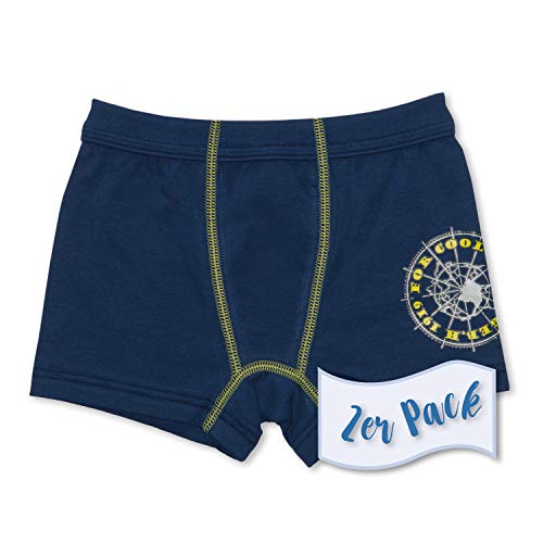 Sweety 2er Pack Retro Shorts Gr. 176 I Jungen Unterhosen aus Baumwolle & Elasthan mit umsäumtem Gummibund I Hochwertige Unterhosen Kinder I Unterwäsche Jungen I Boxershorts Jungen I Dunkelblau von Sweety