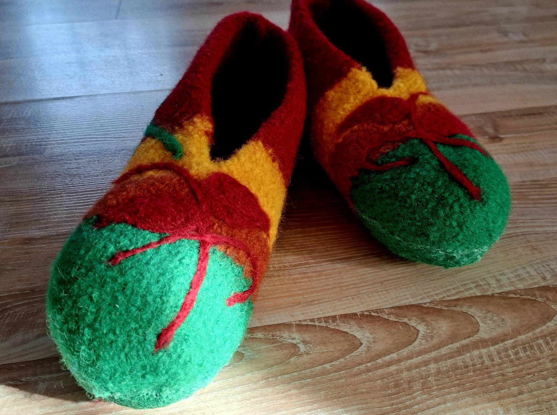 Filzpuschen Gr. 40 Herbstgeflüster von SwensGeschenkedesign