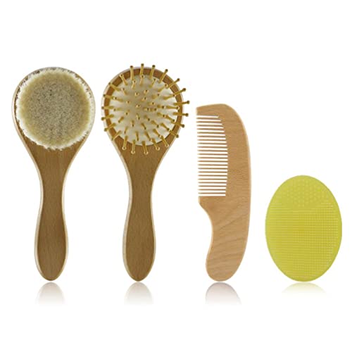 Cap Brush Silicone Hair Brush Comb Set Hair Comb For Baby Scalp Massage Bath Brushes Toddlers Travel Gear Baby Hair Comb And Brush Set For Girls Boys Bath von Swetopq