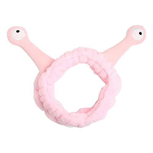 Frauen Mädchen Waschen Gesicht Plüsch Stirnband Cartoon Schnecke Augen Haarband Turban Stirnbänder Für Make Up von Swetopq