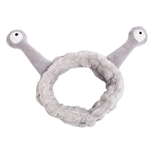 Frauen Mädchen Waschen Gesicht Plüsch Stirnband Cartoon Schnecke Augen Haarband Turban Stirnbänder Für Make Up von Swetopq