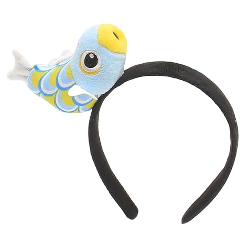 Niedlicher 3D Fisch Haarreif Cartoon Plüsch Haarband Lustiges Rollenspiel Haarband Fotografie Kopfschmuck Frauen Gesichtswasch Stirnband Cartoon Stirnband Zum Gesichtswaschen von Swetopq