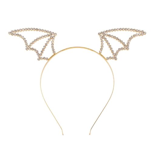 Swetopq Shinning Fledermausflügel Stirnband Haarreif Halloween Party Kopfschmuck Cosplay Animes Charakter Für Frau Teens Halloween Haarband Halloween Haarschmuck Halloween Fledermaus Haarschmuck von Swetopq