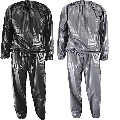 Strapazierfähiger Saunaanzug Thermoanzug für Männer und Frauen, Gewichtsverlust, Training, Abnehmen, Fitnessstudio, Fitness, Workout, reißfest, Schweißanzüge Strapazierfähiger Saunaanzug Thermoanzug für Männer und Frauen, Gewichtsverlust, Training, Abnehmen, Fitnessstudio, Fitness, Workout, reißfest, Schweißanzüge von Swibow