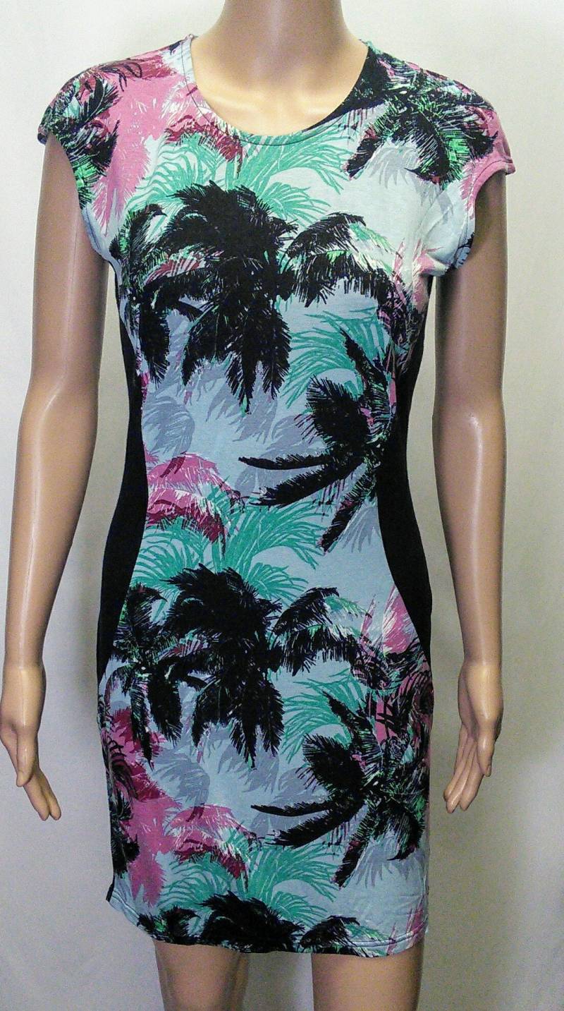 Palm - Baum Gemusterte Bodycone Kleid von SwiftStitchDesign