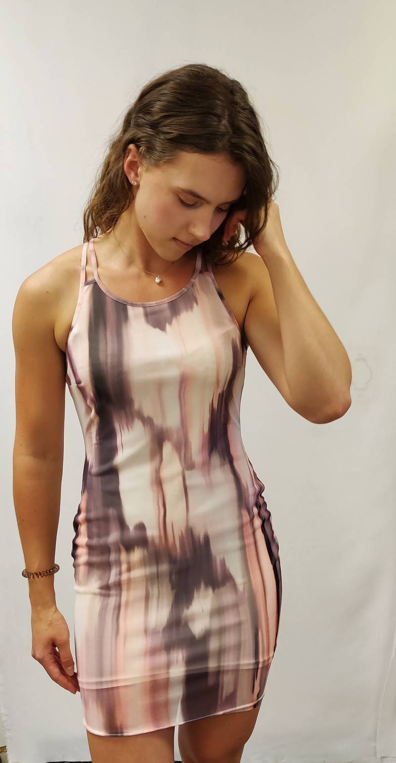 Rauch Großes Bodycon Gestricktes Chiffonkleid von SwiftStitchDesign