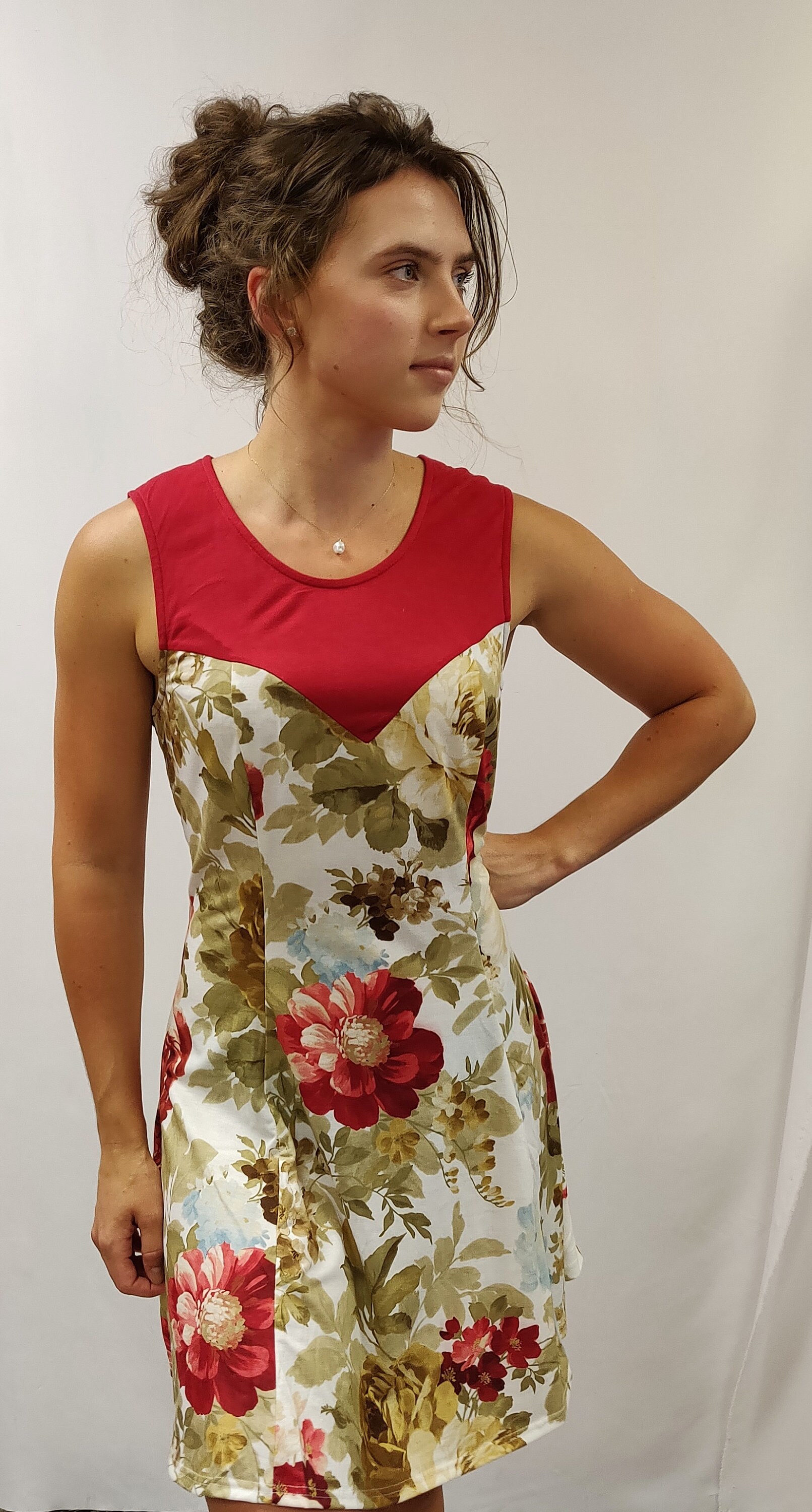 Sleeve-Less Print Skater Kleid von SwiftStitchDesign