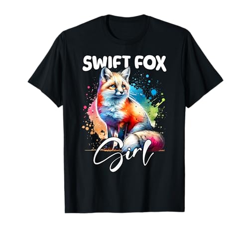 Swift Fox Mädchen Swiftfuchs T-Shirt Swift Fox Mädchen Swiftfuchs T-Shirt von Swiftfuchs Designs Damen