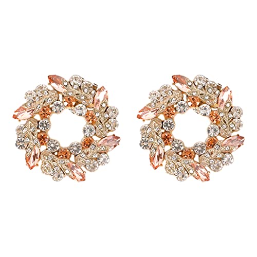 Swiixxer 2 Stück Damen Schuhclip Hochzeit Frauen Braut High Heel Charm Buckle Clamp Glänzende Strass Dekorative Clips von Swiixxer