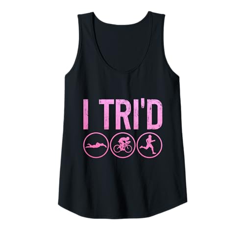 Damen Triathlon I Tri'd Funny Swim Bike Run TRI Triathlete Sports Tank Top von Swim Bike Run - Triathlon Apparel Co.