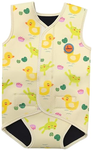 Swimbubs Baby Swimming Wrap Kleinkind Neoprenanzug Jungen Warmsuit Mädchen UV UPF50 Badeanzug (18-30 Monate, Gelbe Ente) von Swimbubs