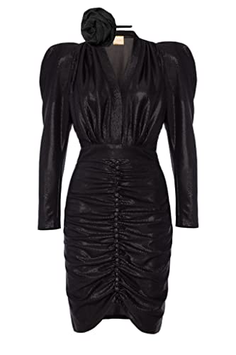 Swing Fashion Women's Laura Rose Damen Glitzerkleid | Elegantes Festliches Partykleid | Sommerkleid | Abendkleid | Cocktailkleider | Bodycon Kleid | Sexy | V-Ausschnitt | Langarm | Schwarz | 36, S Swing Fashion Women's Laura Rose Damen Glitzerkleid | Elegantes Festliches Partykleid | Sommerkleid | Abendkleid | Cocktailkleider | Bodycon Kleid | Sexy | V-Ausschnitt | Langarm | Schwarz | 36, S von Swing Fashion