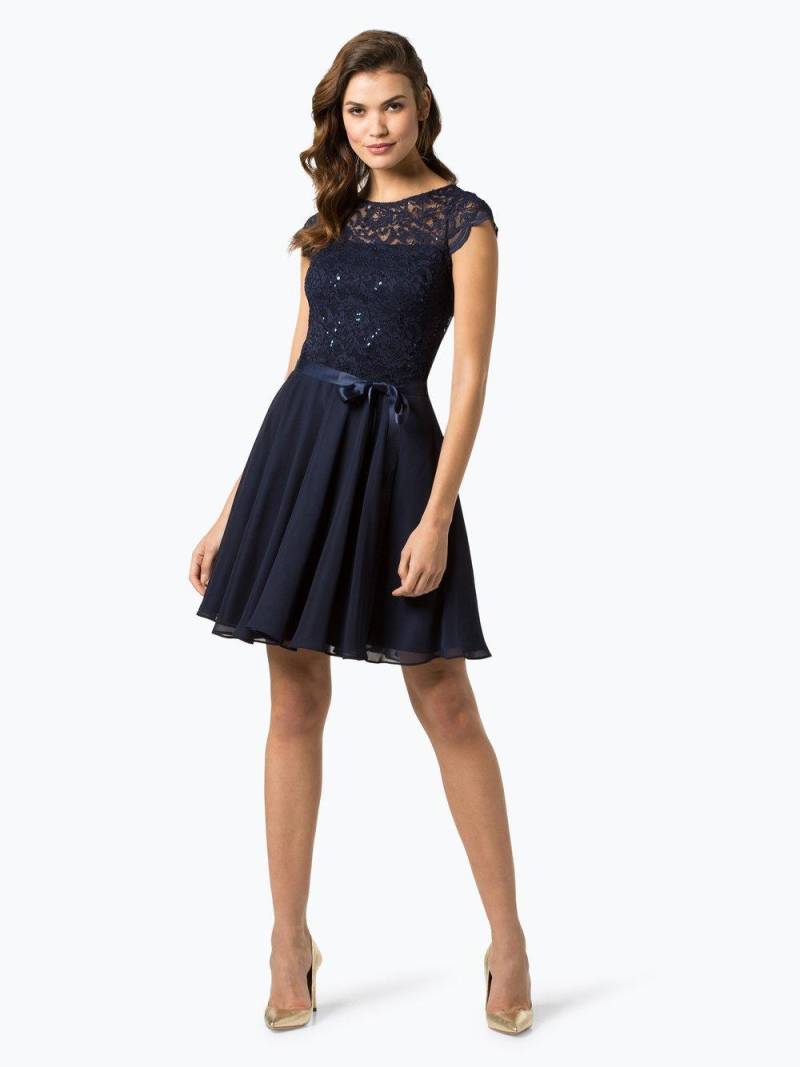 Swing Abendkleid Damen Spitze Rundhals, marine von Swing