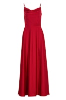 Swing Abendkleid aus nachhaltigem Satin m - rot - 44 von Swing