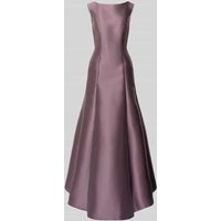 Swing Abendkleid mit U-Boot-Ausschnitt in Lila, Größe 38 von Swing