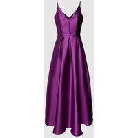 Swing Abendkleid mit V-Ausschnitt in Violett, Größe 36 von Swing