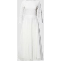 Swing Cocktailkleid aus Häkelspitze in Offwhite, Größe 40 von Swing