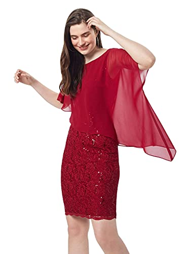 Swing Carmela Kleid, Rot (weinrot 6161), Herstellergröße:46 von Swing
