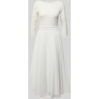 Swing Cocktailkleid aus Häkelspitze in Offwhite, Größe 38 von Swing