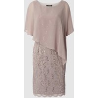 Swing Cocktailkleid aus floraler Spitze in Beige, Größe 36 von Swing