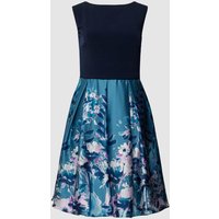 Swing Cocktailkleid in Two-Tone-Machart in Marine, Größe 42 von Swing