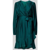 Swing Cocktailkleid in Wickel-Optik in Gruen, Größe 40 von Swing