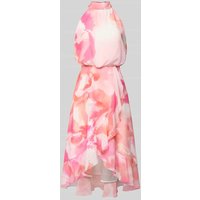Swing Cocktailkleid mit Stehkragen in Pink, Größe 44 von Swing